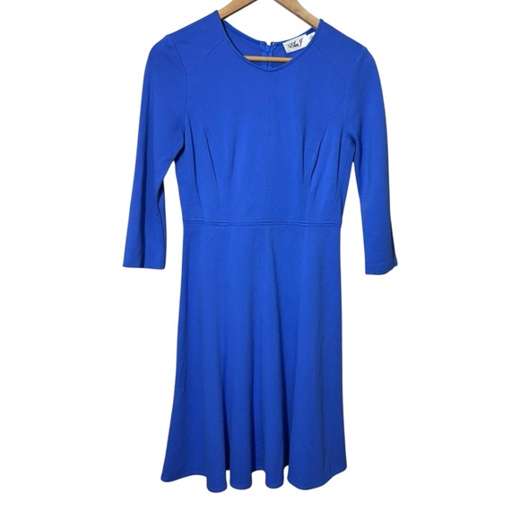 Eliza J 3/4 Sleeve Scoop Neck A Line Dress Size 4 - Picture 1 of 10